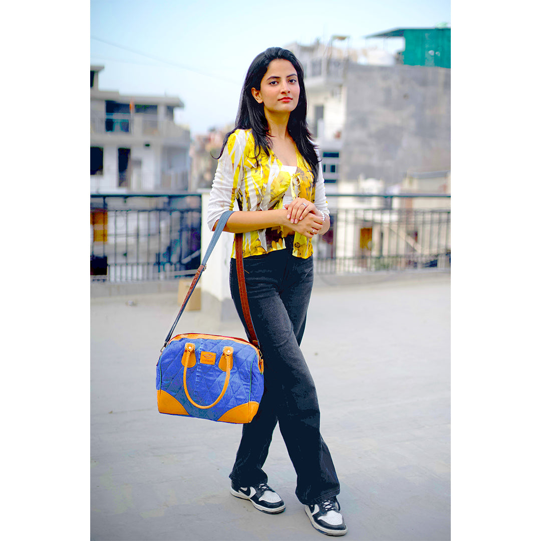 EcoFreaky Upcycled Denim Handbag For Women | Vegan Handbag - EcoFreaky