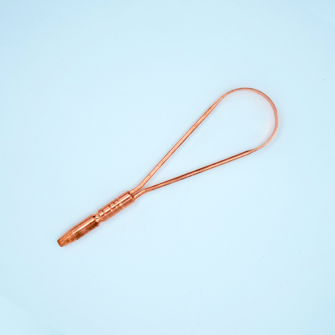EcoFreaky Copper Tongue Cleaner | Gentle & Hygienic Tongue Scraper for Bad Breath, Fresh Breath & Oral Health | Easy Grip Design | Kids & Adults - EcoFreaky