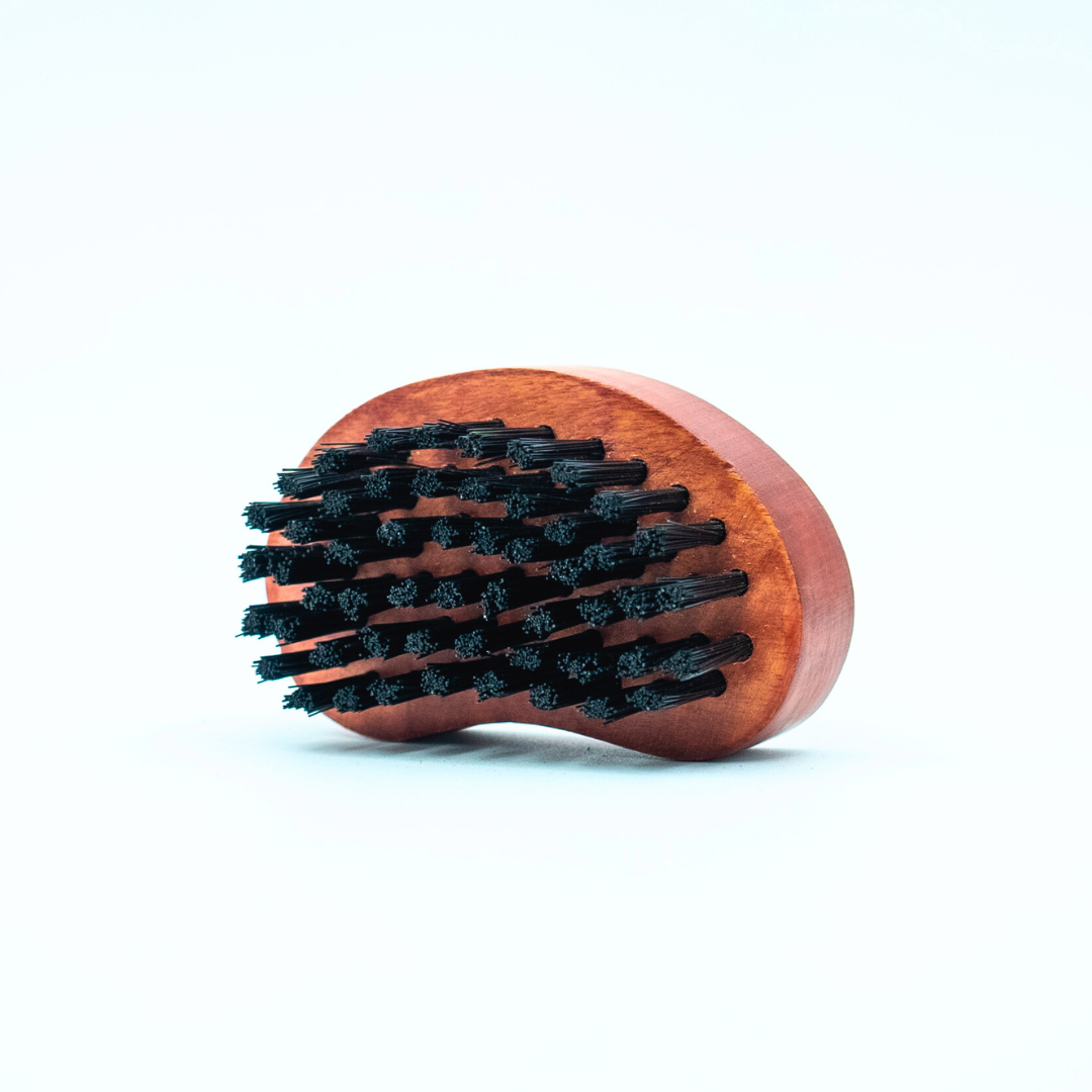 EcoFreaky Beard Brush for Men – Natural Bristle & Wooden Pocket Grooming Brush | For All Beard Types & Beard Oil Use - EcoFreaky
