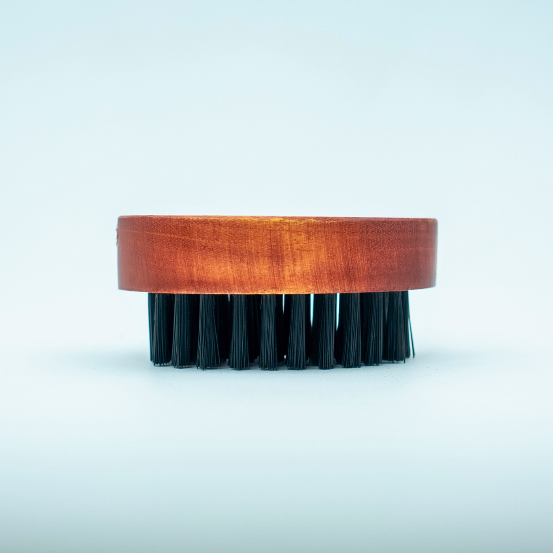 EcoFreaky Beard Brush for Men – Natural Bristle & Wooden Pocket Grooming Brush | For All Beard Types & Beard Oil Use - EcoFreaky