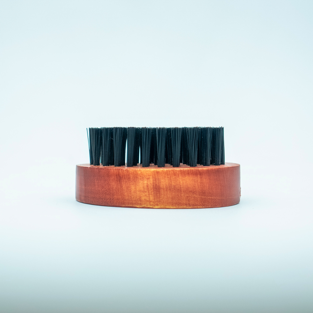 EcoFreaky Beard Brush for Men – Natural Bristle & Wooden Pocket Grooming Brush | For All Beard Types & Beard Oil Use - EcoFreaky