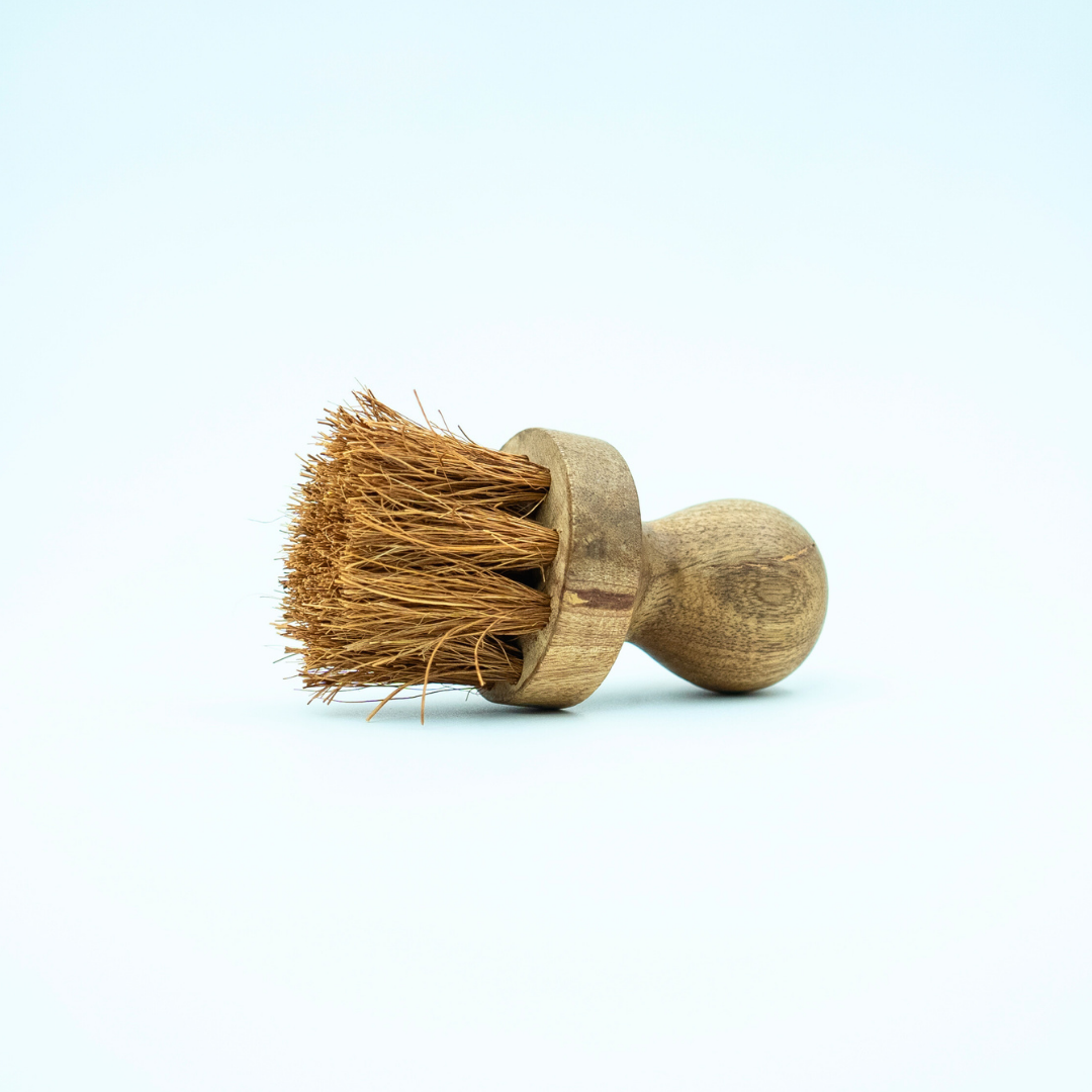 EcoFreaky Set of 2 Coir Tawa Oil Brushes – Made from Natural Coconut Fibre & Wooden Handle