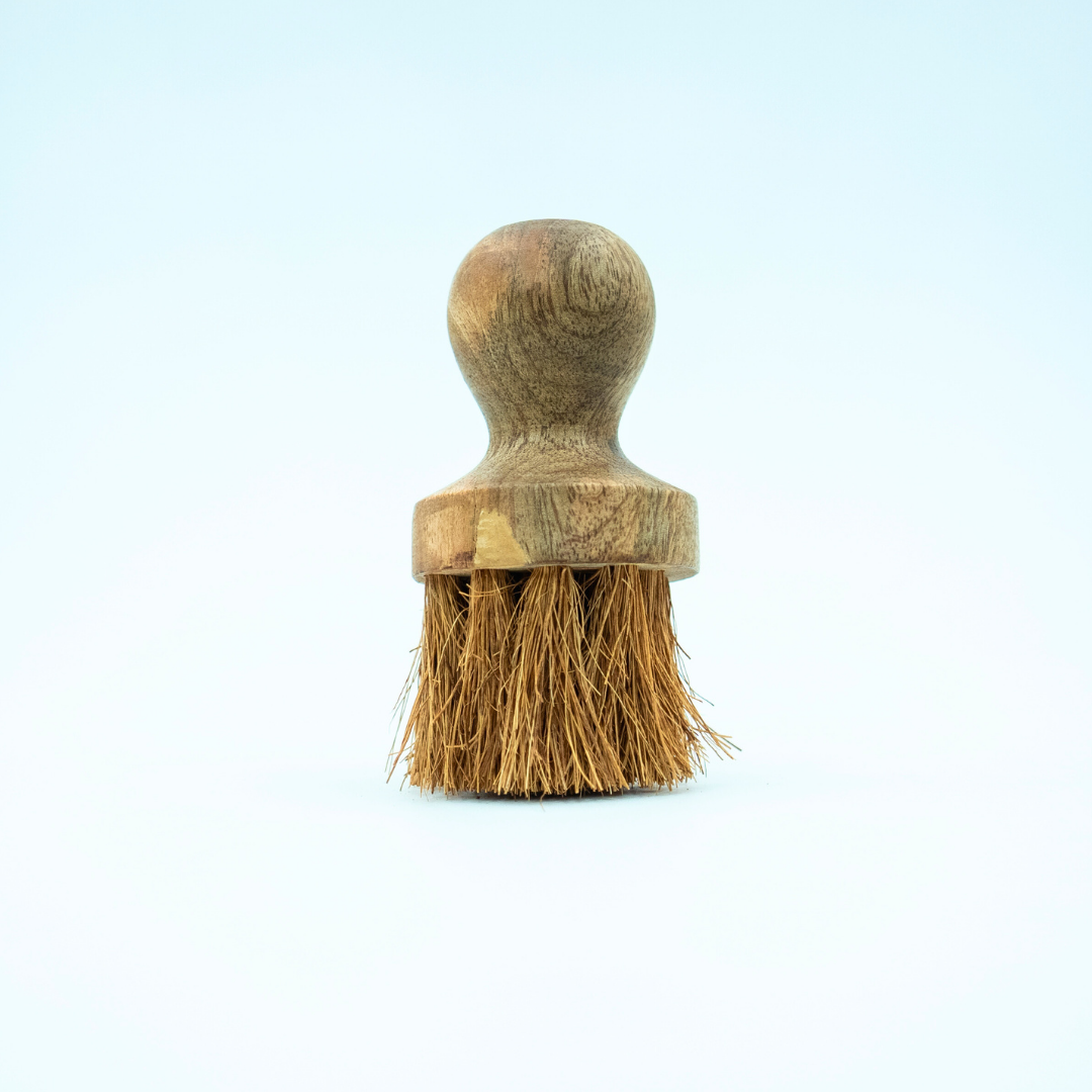 EcoFreaky Set of 2 Coir Tawa Oil Brushes – Made from Natural Coconut Fibre & Wooden Handle