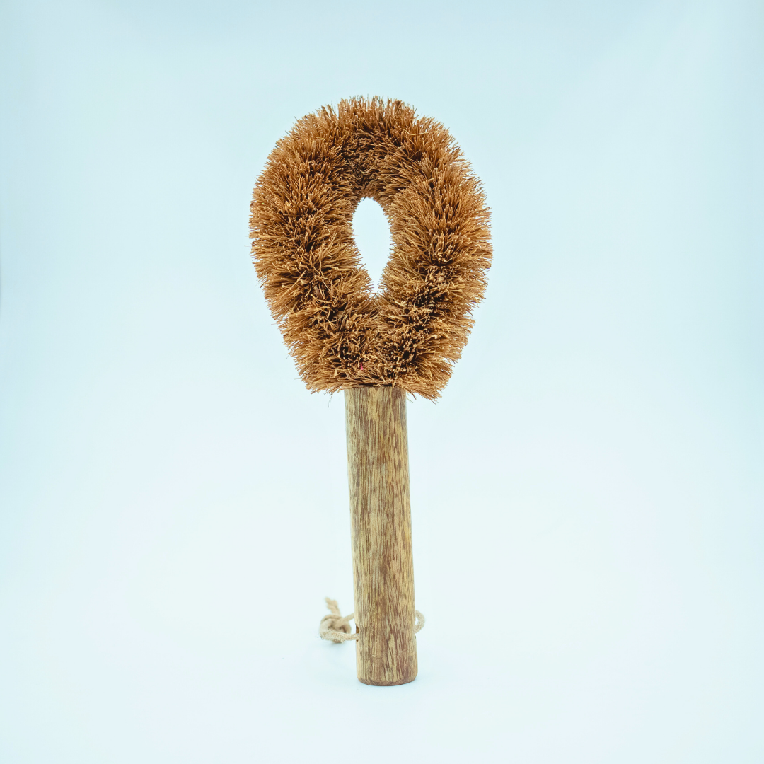 Coconut Fiber Dish Wash Brush – Natural, Non-Scratch Scrubber for Utensils