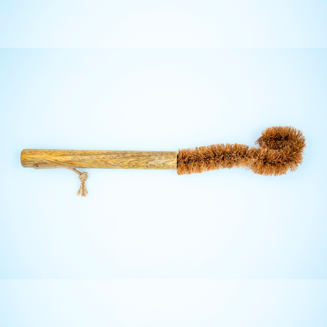 CoconutCoir Bottle Cleaning Brush β Natural & Plastic-Free | Ideal for Bottles, Jars & Flasks (Set of 1)