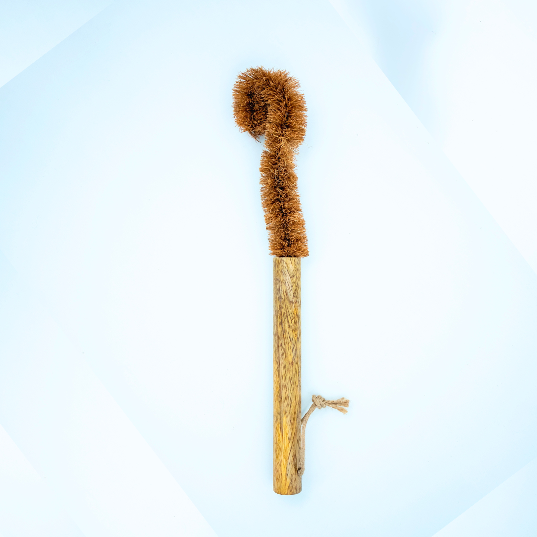 CoconutCoir Bottle Cleaning Brush β Natural & Plastic-Free | Ideal for Bottles, Jars & Flasks (Set of 1)
