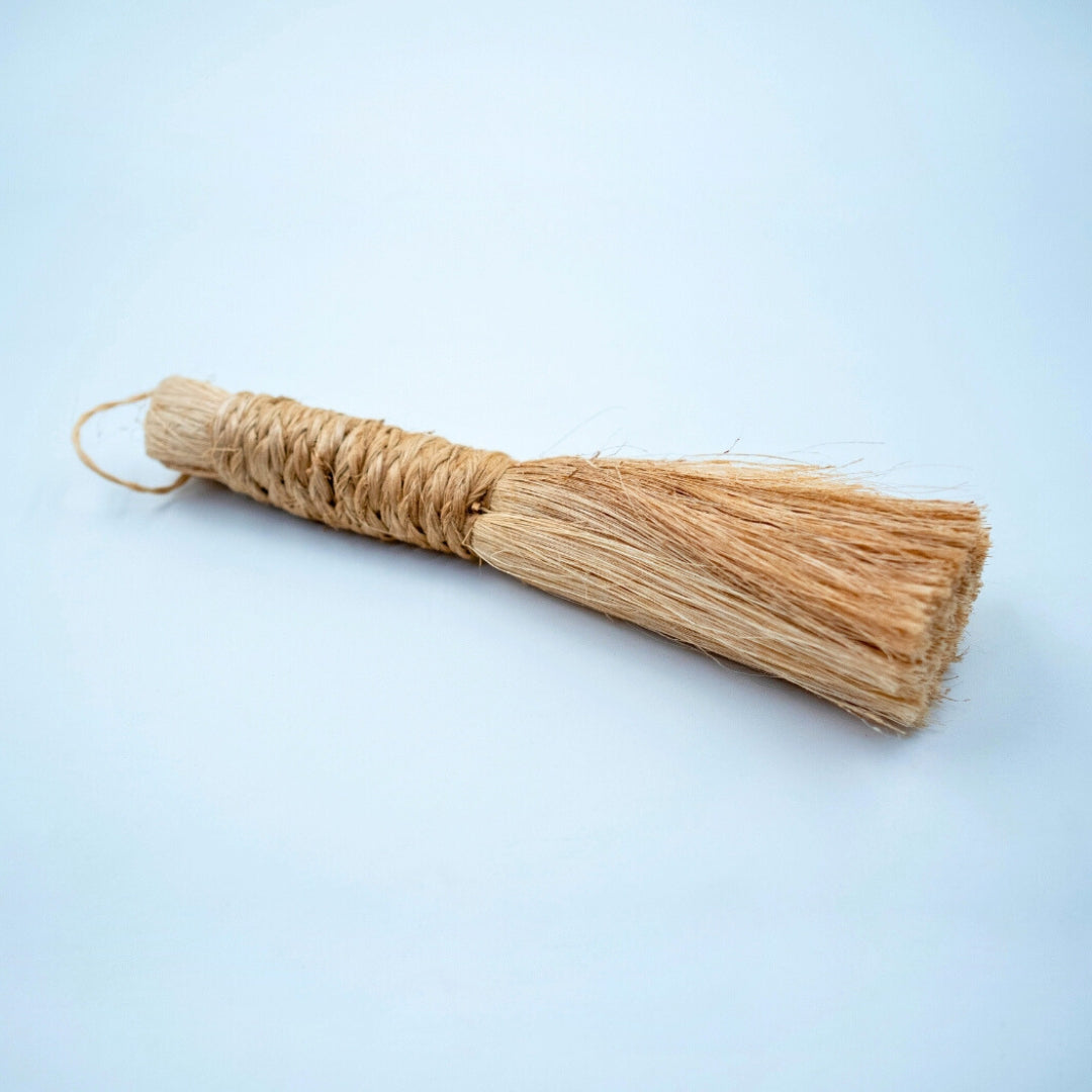 Eco Freaky Pooja Broom – Pack of 2 | Eco-Friendly Banana Stem Fiber Broom for Mandir, Puja Room & Deity Cleaning (Available in 12 cm & 22 cm)