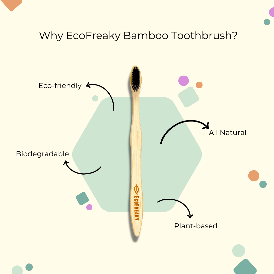 Bamboo Toothbrush For Sensitive Teeth | Extra Soft bristles - EcoFreaky