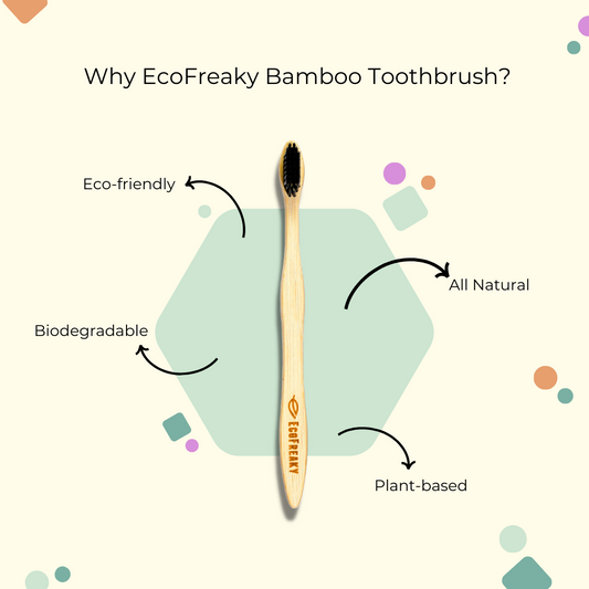 Bamboo Toothbrush For Sensitive Teeth | Extra Soft bristles - EcoFreaky