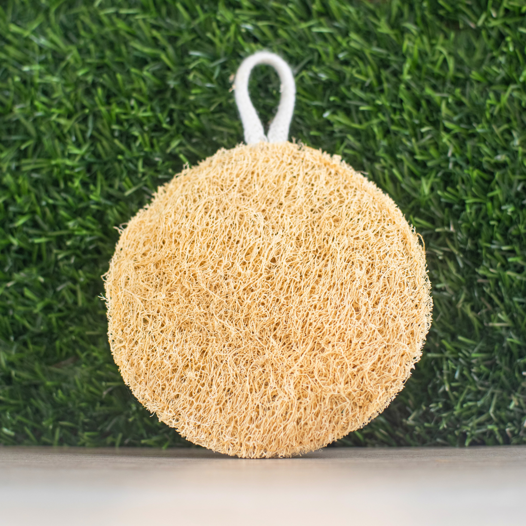EcoFreaky Natural Loofah Scrubber – 100% Plant-Based Bath Sponge | Exfoliating Body Loofah in 5 Shapes (Heart, Round, Oval, Square, Rectangle)