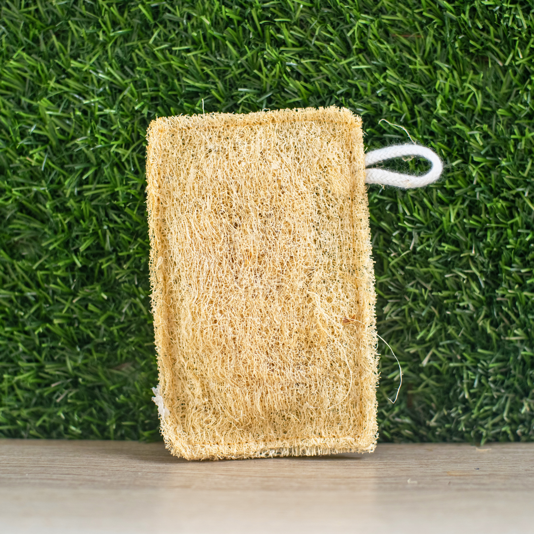 EcoFreaky Natural Loofah Scrubber – 100% Plant-Based Bath Sponge | Exfoliating Body Loofah in 5 Shapes (Heart, Round, Oval, Square, Rectangle)