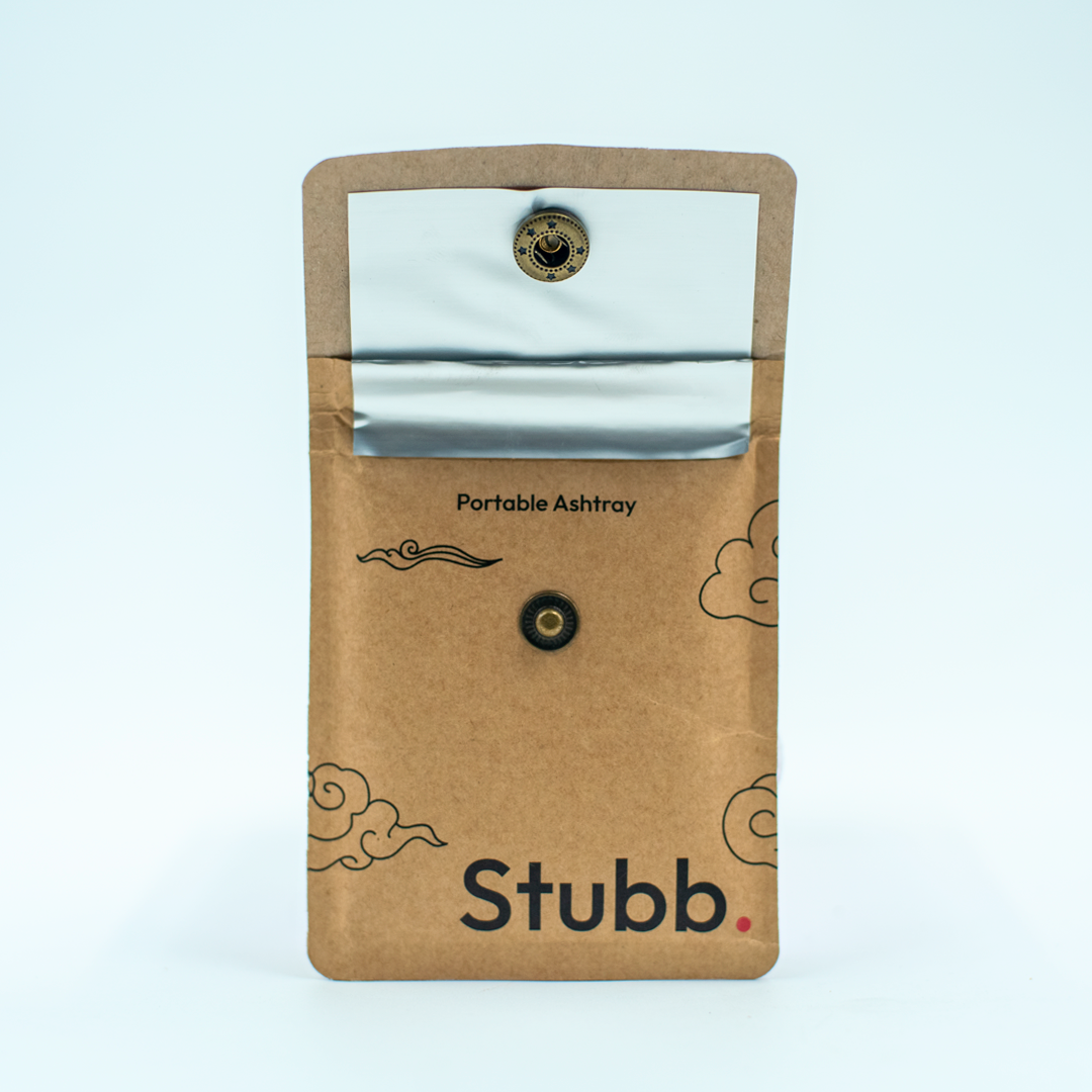 Stubb – Reusable Kraft Paper Portable Ashtray – Brown | Pack of 1