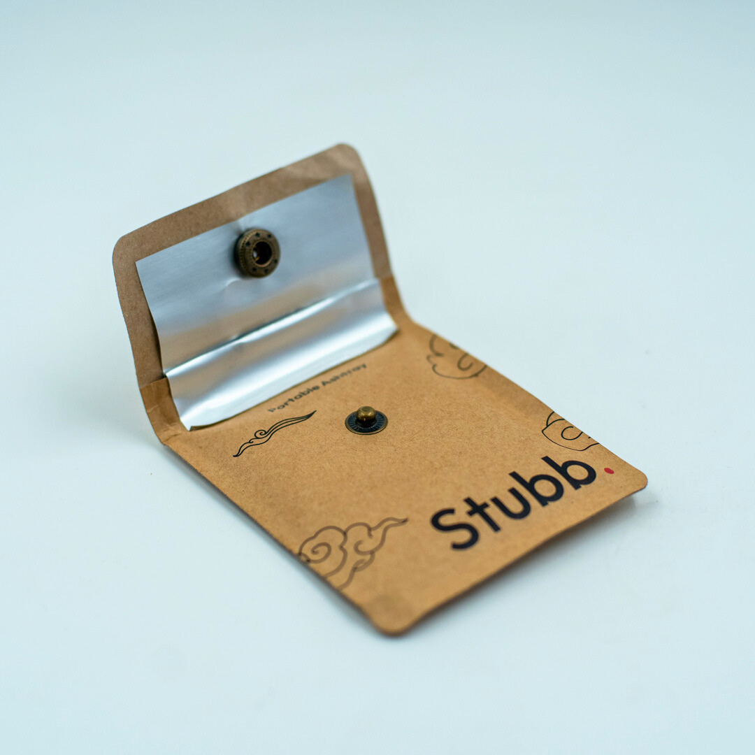 Stubb – Reusable Kraft Paper Portable Ashtray – Brown | Pack of 1