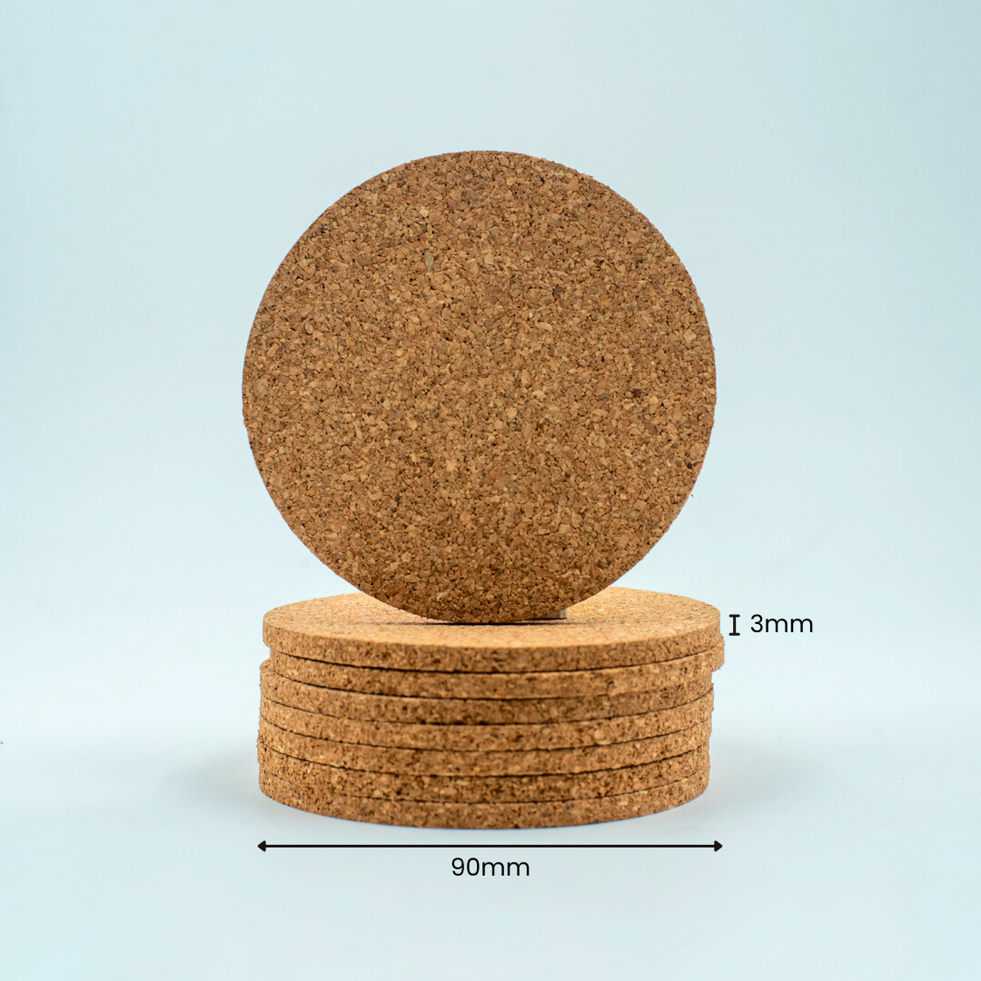 Eco-Friendly Cork Coasters – Set of 4 & 6 | Coffee & Tea Lovers
