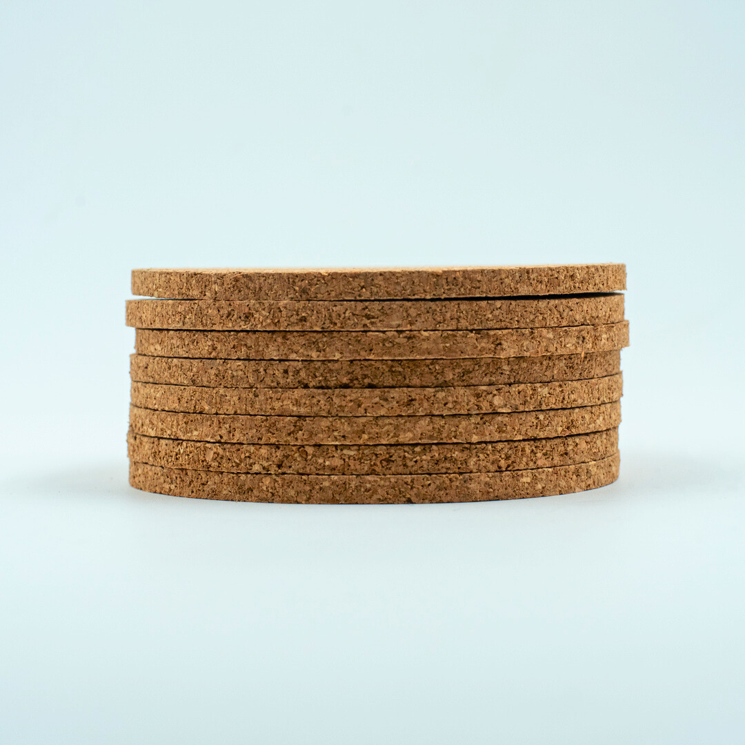 Eco-Friendly Cork Coasters – Set of 4 & 6 | Coffee & Tea Lovers