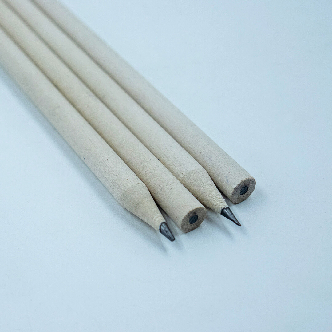 EcoFreaky Recycled Paper Pencils – Kraft Brown & Classic White