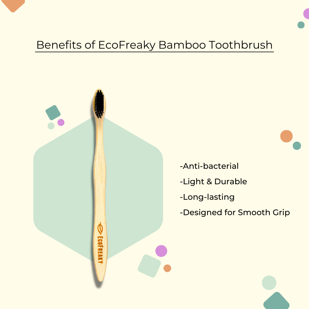 Bamboo Toothbrush For Sensitive Teeth | Extra Soft bristles - EcoFreaky