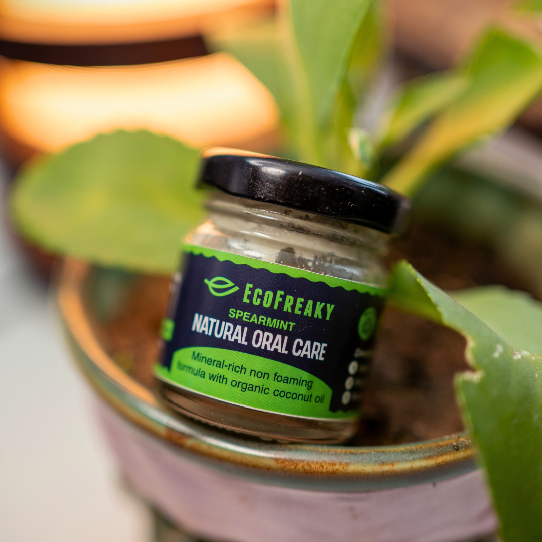 EcoFreaky Spearmint Natural Toothpaste - Non-Foaming Oral Care - EcoFreaky