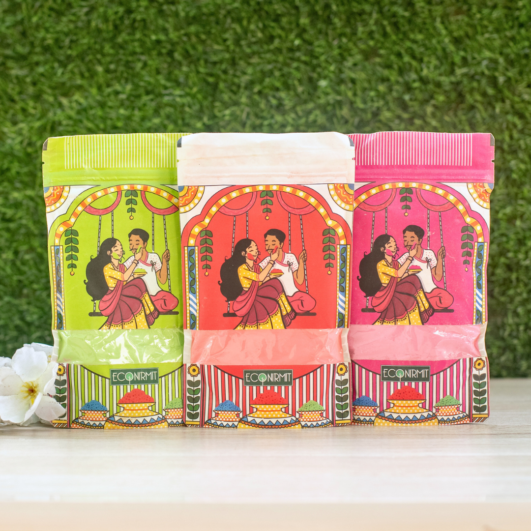 Econirmit Organic Holi Combo – Safe & Vibrant Colors at a Special Discount! - EcoFreaky