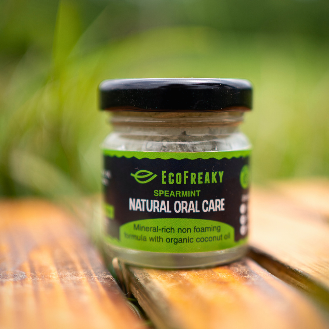 EcoFreaky Spearmint Natural Toothpaste - Non-Foaming Oral Care - EcoFreaky