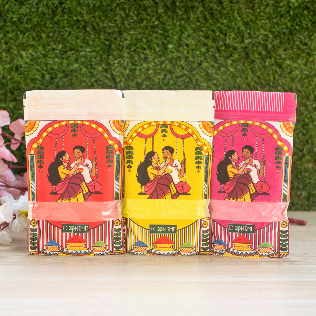 Econirmit Organic Holi Combo – Safe & Vibrant Colors at a Special Discount! - EcoFreaky