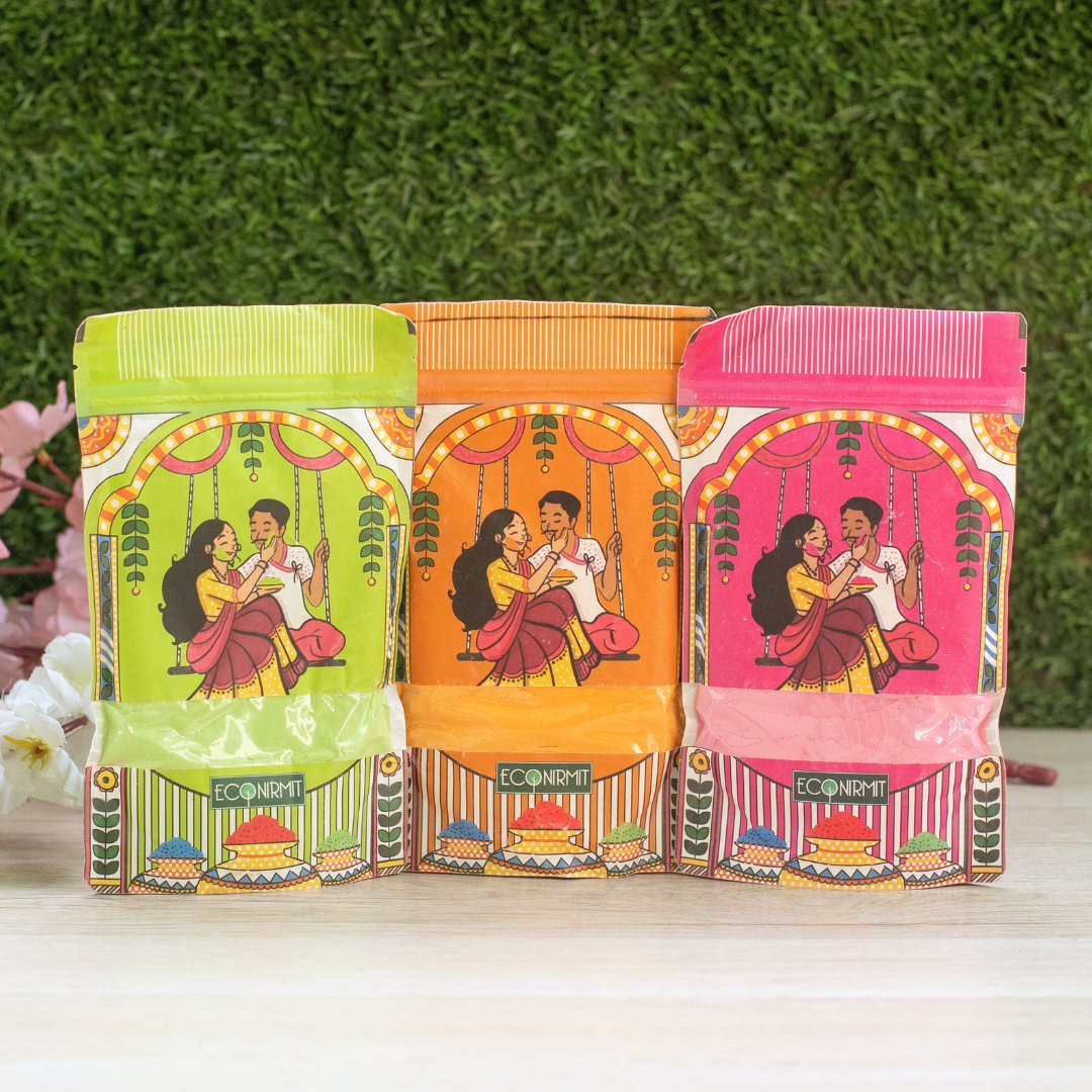 Econirmit Organic Holi Combo – Safe & Vibrant Colors at a Special Discount! - EcoFreaky