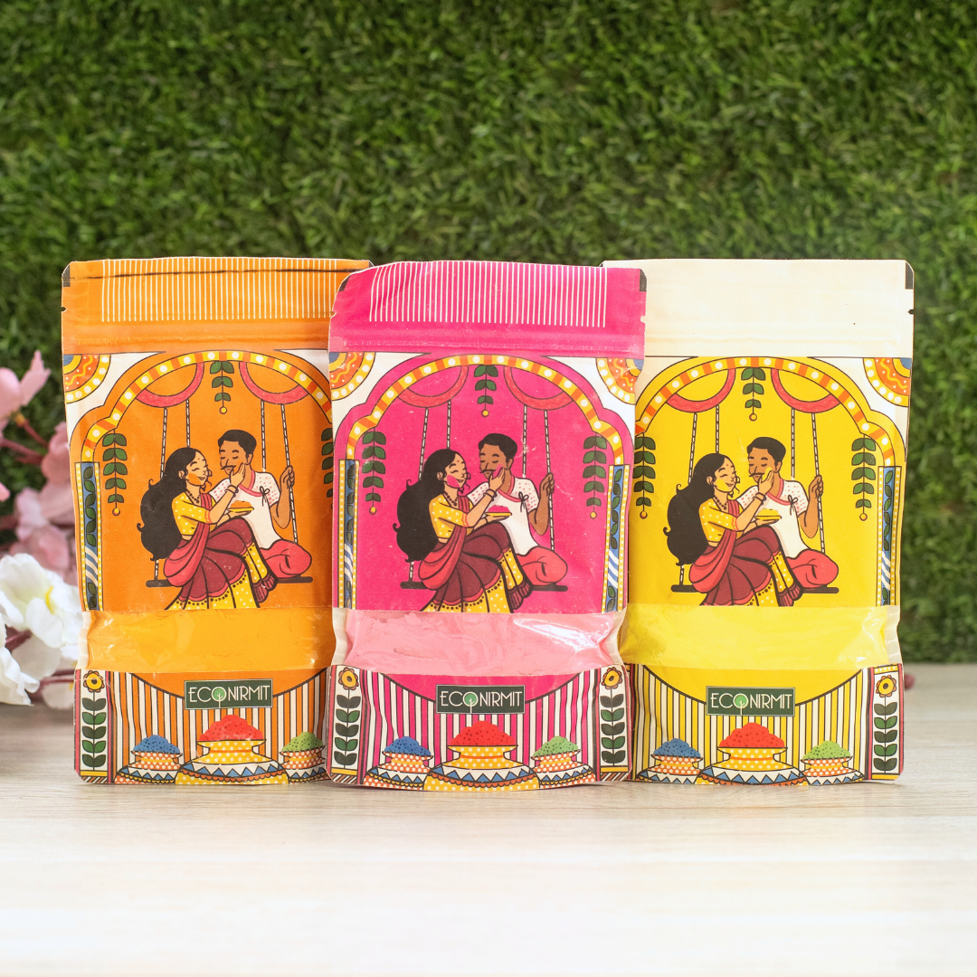 Econirmit Organic Holi Combo – Safe & Vibrant Colors at a Special Discount! - EcoFreaky