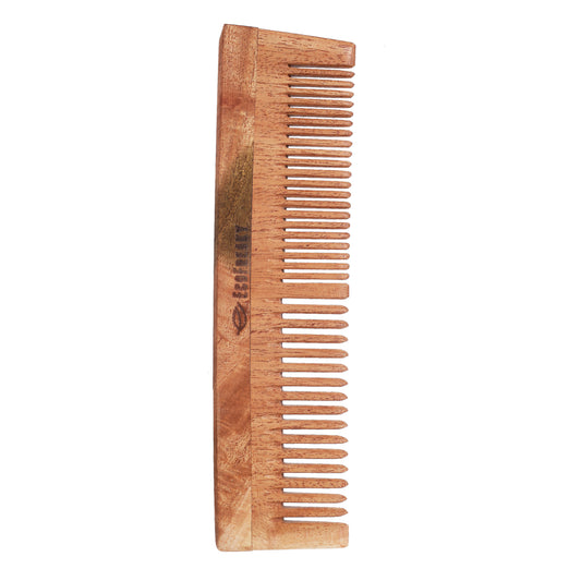 Pure Neem Wood Regular Comb | Antibacterial Wooden Comb - EcoFreaky