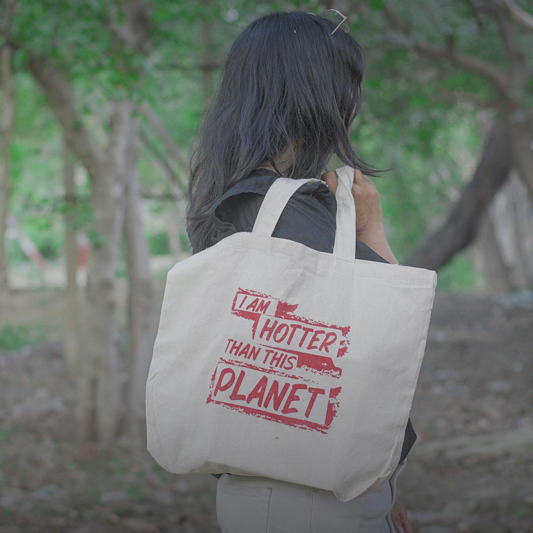 EcoFreaky Sustainable Quirky Tote Bags | Hotter Than Planet - EcoFreaky