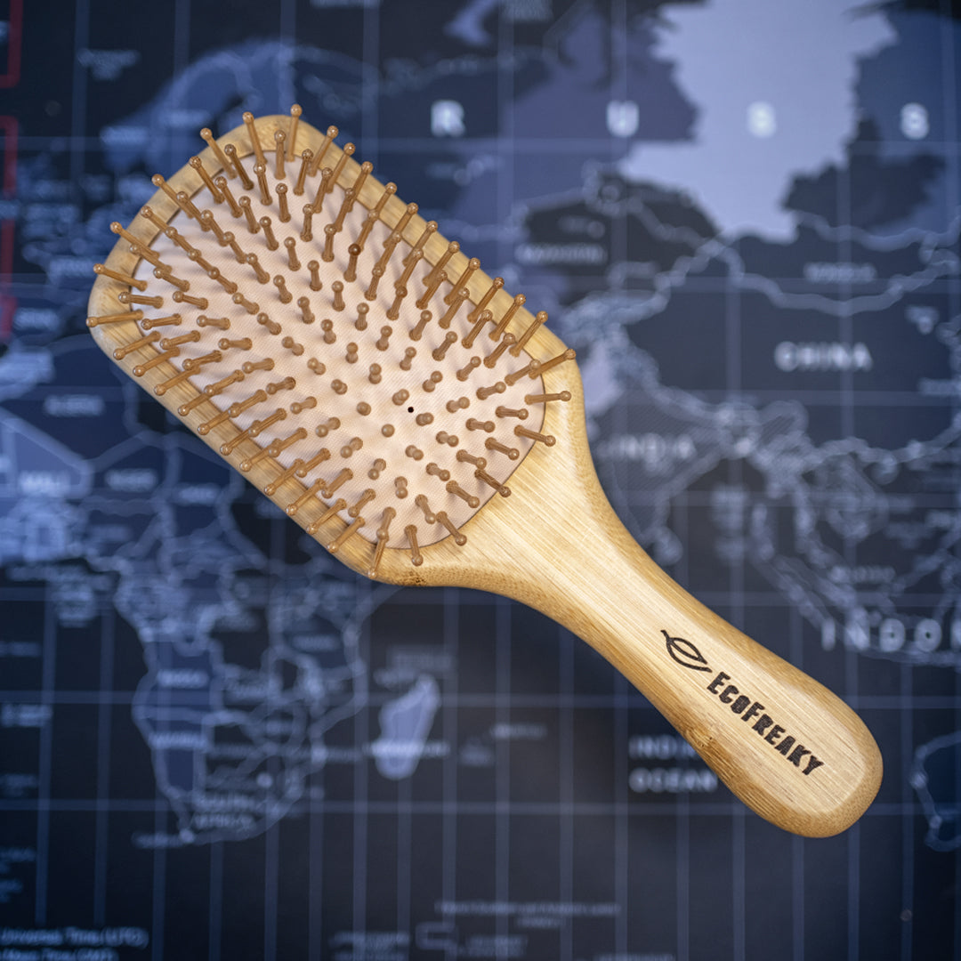 EcoFreaky Bamboo Paddle Hairbrush - EcoFreaky