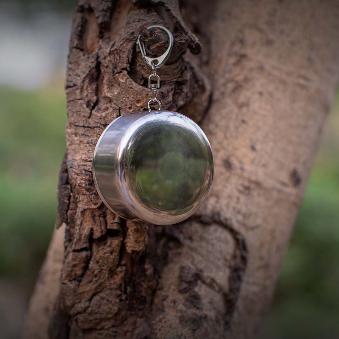 Stainless Steel Glass | Foldable Steel Glass - EcoFreaky