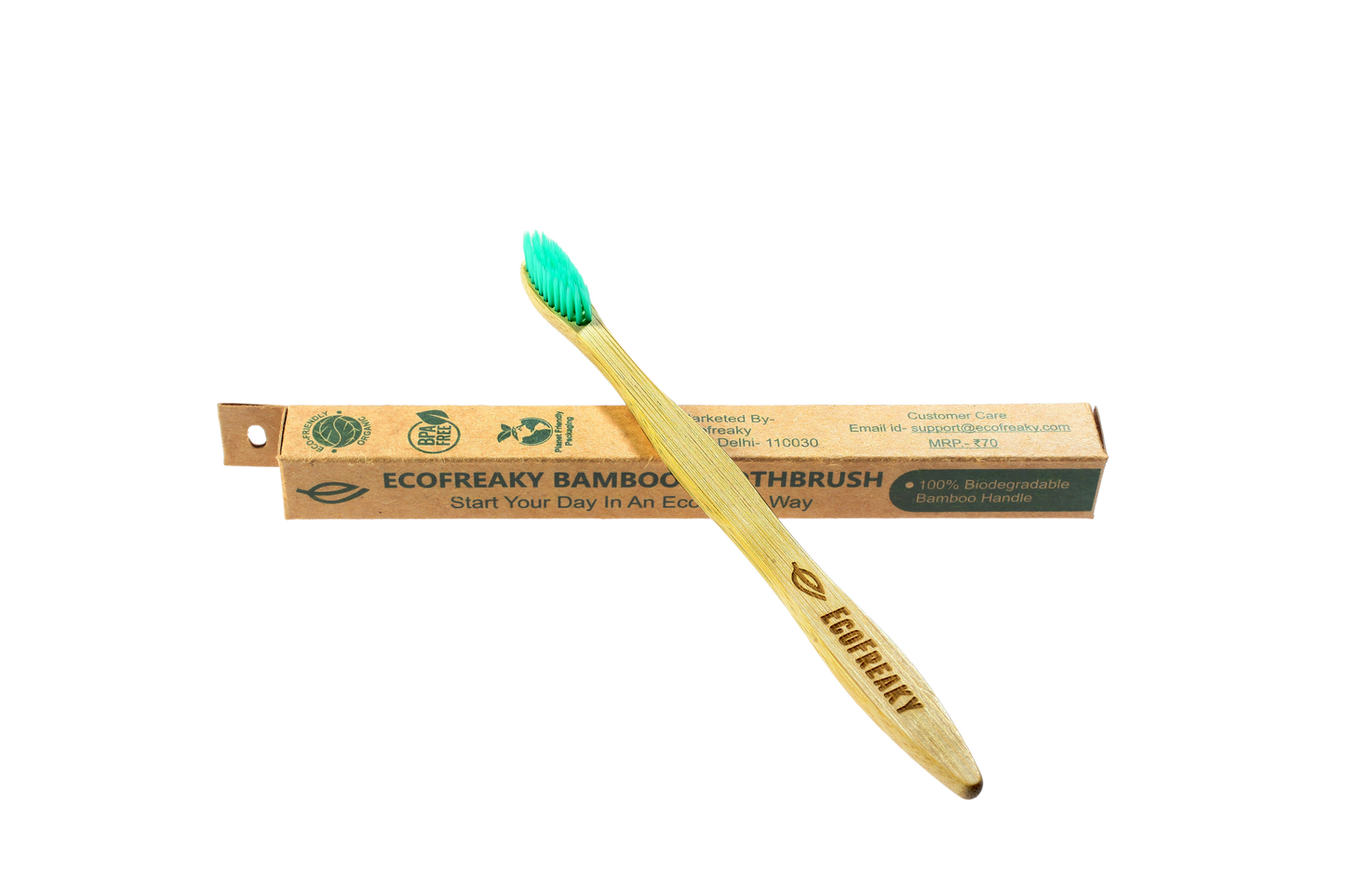 EcoFreaky Bamboo Toothbrush for Sensitive Teeth - EcoFreaky