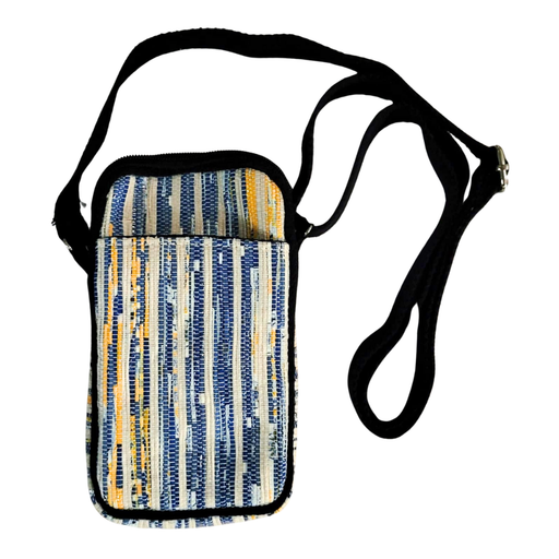 EcoKaari Upcycled Mobile Sling - Blue | For On-the-Go Minimalists - EcoFreaky