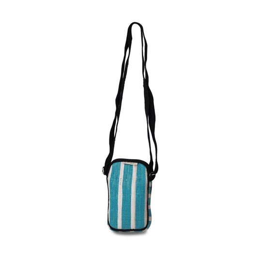 EcoKaari Upcycled Mobile Sling - Blue | For On-the-Go Minimalists - EcoFreaky