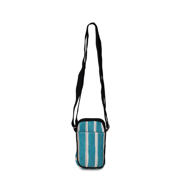 EcoKaari Upcycled Mobile Sling - Blue | For On-the-Go Minimalists - EcoFreaky