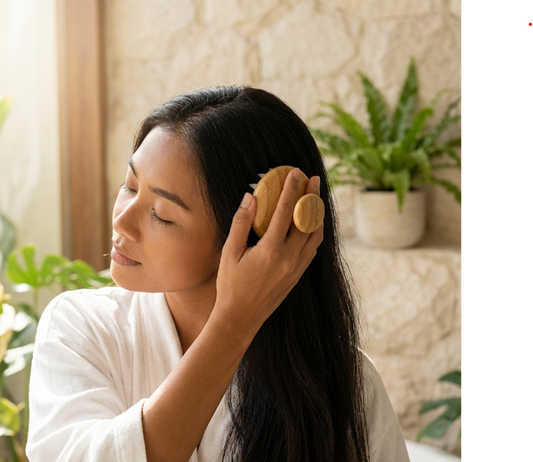 EcoFreaky Wooden Scalp Massager | Hair Growth & Dandruff Removal Tool
