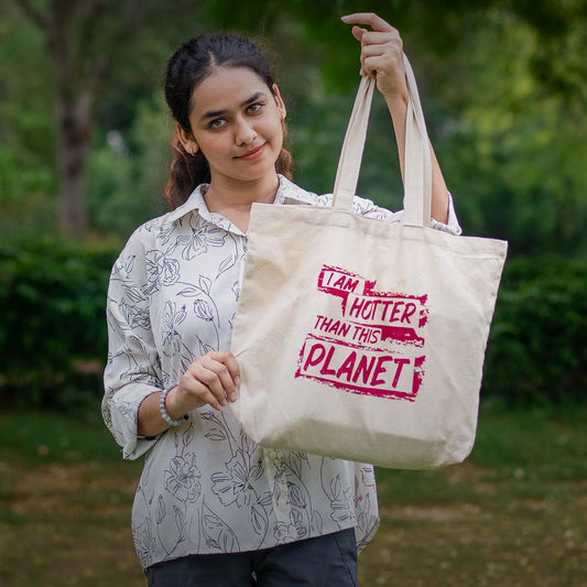 EcoFreaky Sustainable Quirky Tote Bags | Hotter Than Planet - EcoFreaky