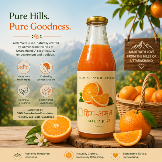 Fresh Malta Juice from Uttarakhand | Natural Citrus Beverage 1000ml