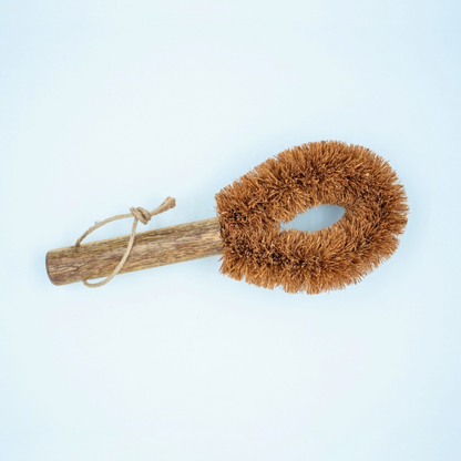 Coconut Fiber Dish Wash Brush – Natural, Non-Scratch Scrubber for Utensils