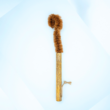 CoconutCoir Bottle Cleaning Brush – Natural & Plastic-Free | Ideal for Bottles, Jars & Flasks (Set of 1)