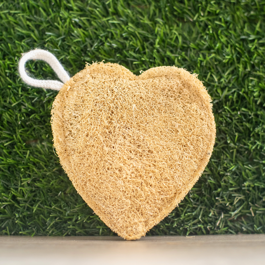 EcoFreaky Natural Loofah Scrubber – 100% Plant-Based Body Exfoliator | Biodegradable Bath Sponge (Heart, Round, Oval, Square, Rectangle)