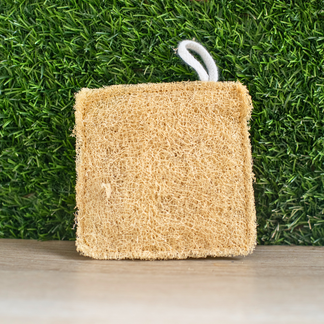 EcoFreaky Natural Loofah Scrubber – 100% Plant-Based Body Exfoliator | Biodegradable Bath Sponge (Heart, Round, Oval, Square, Rectangle)