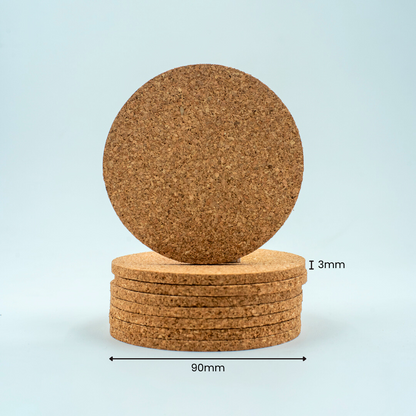 Eco-Friendly Cork Coasters – Set of 4 & 6  | Coffee & Tea Lovers