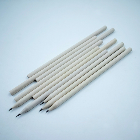EcoFreaky Recycled Paper Pencils – Kraft Brown & Classic White