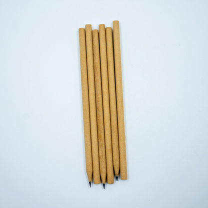 EcoFreaky Recycled Paper Pencils – Kraft Brown & Classic White