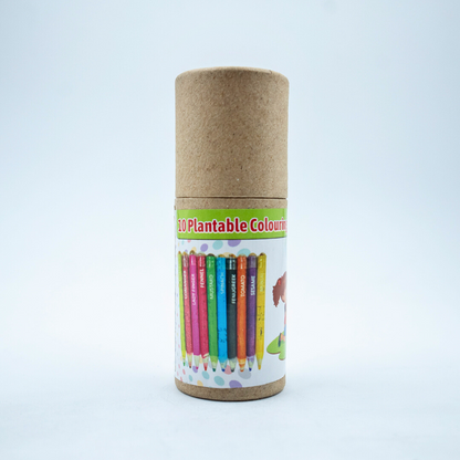 EcoFreaky Plantable Colouring Pencils | 10 Colours | Seed Pencils Tube
