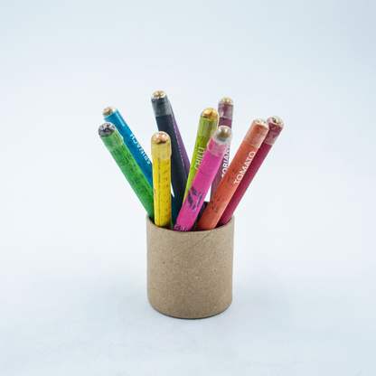 EcoFreaky Plantable Colouring Pencils | 10 Colours | Seed Pencils Tube
