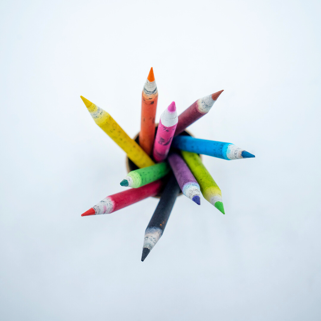EcoFreaky Plantable Colouring Pencils | 10 Colours | Seed Pencils Tube