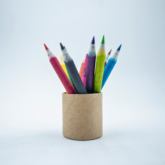 EcoFreaky Plantable Colouring Pencils | 10 Colours | Seed Pencils Tube