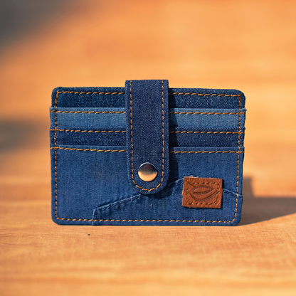 Vegan Denim Cardholder | Unisex Vegan Cardholder